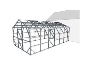 Dvišlaitis šiltnamis 3500×6480 šonas